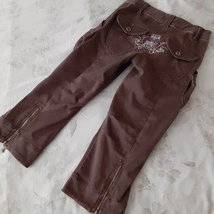 Elsy little girls Cargo Pants - lots of cool pockets - back logo -